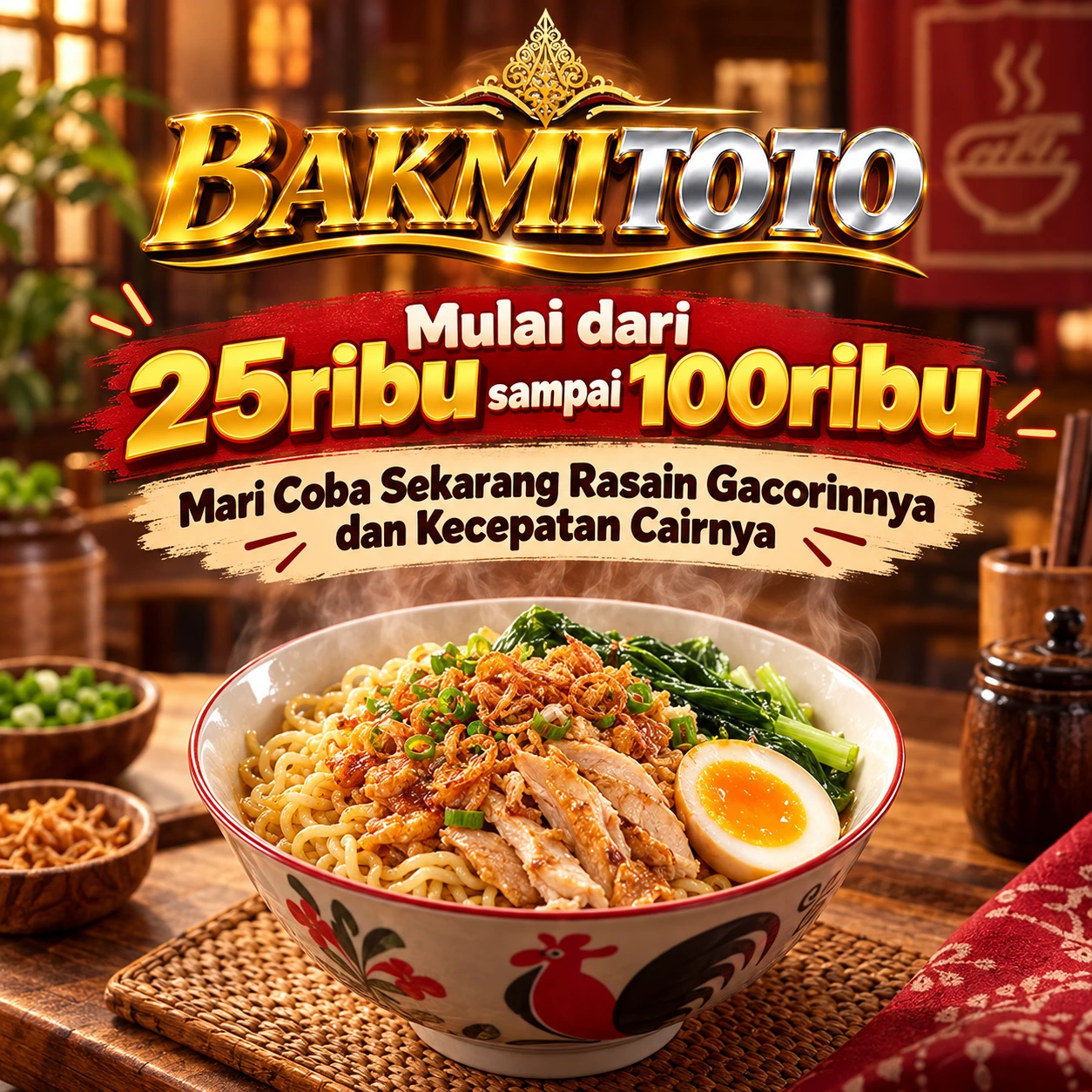 Banner BAKMITOTO - Bakmi, resep mie dan kuliner